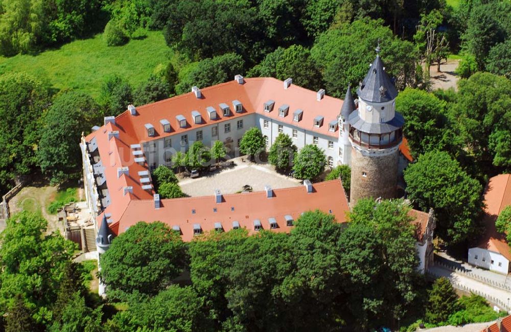 Wiesenburg aus der Vogelperspektive: Blick auf das Schloss Wiesenburg in Wiesenburg/Brandenburg