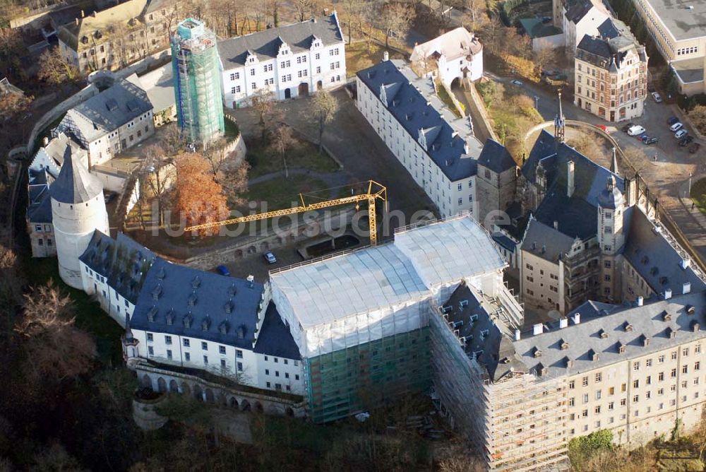 Luftaufnahme Altenburg - Blick auf den Schlosskomplex in Altenburg