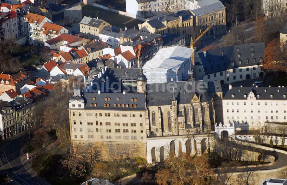 Luftaufnahme Altenburg - Blick auf den Schlosskomplex in Altenburg