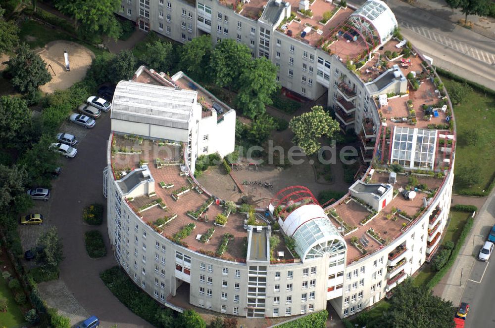 Luftaufnahme Berlin - Blick auf die Schnecke in Berlin-Neukölln