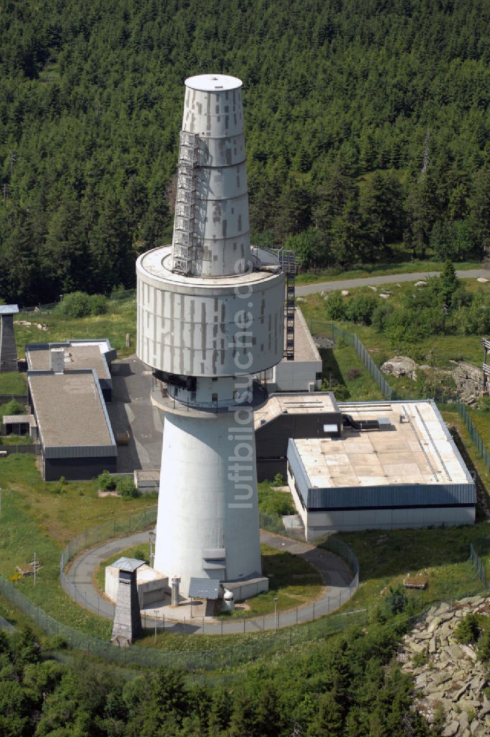 Luftaufnahme Schneeberg - Blick auf den Schneeberg und den Fernmeldeturm