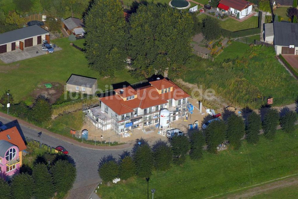 Luftaufnahme Wittenberge - Blick auf den südlichen Stadtrand von Wittenberge an der Elbe