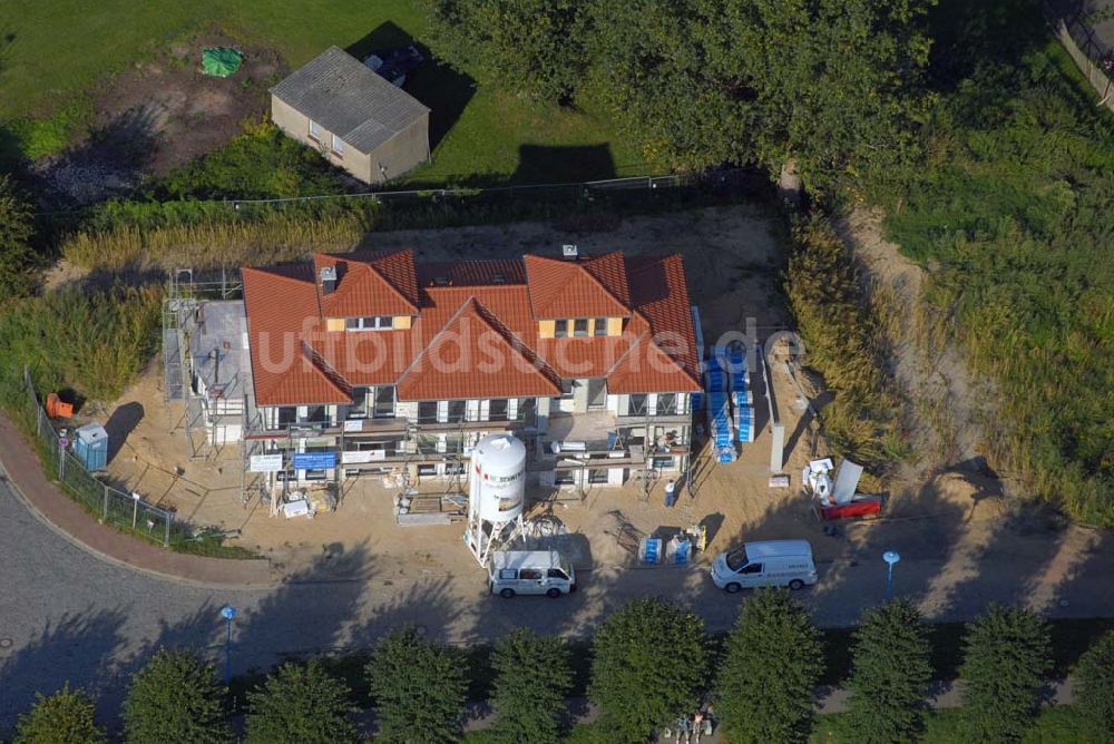 Luftbild Wittenberge - Blick auf den südlichen Stadtrand von Wittenberge an der Elbe