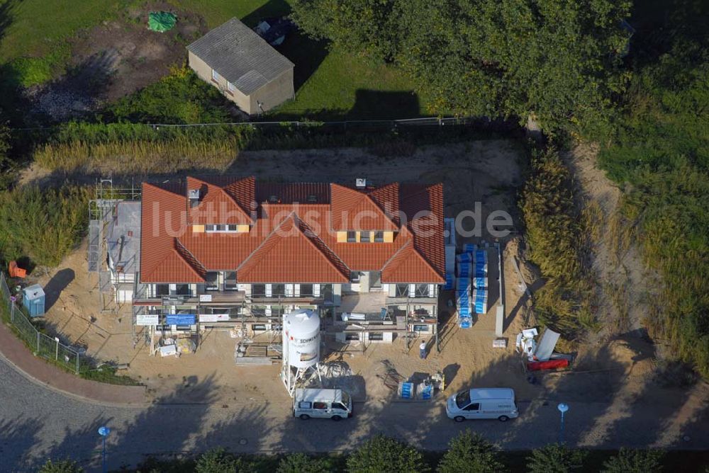 Luftaufnahme Wittenberge - Blick auf den südlichen Stadtrand von Wittenberge an der Elbe