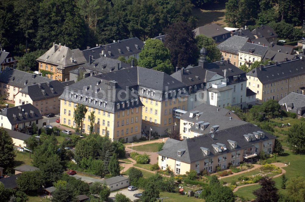 Ebersdorf von oben - Blick auf das Senioren-Zentrum Emmaus der Saale-Neckar-Diakonie in Ebersdorf