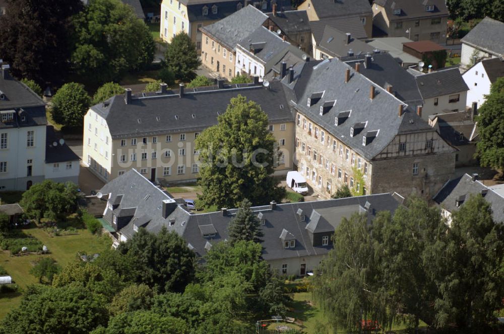 Ebersdorf aus der Vogelperspektive: Blick auf das Senioren-Zentrum Emmaus der Saale-Neckar-Diakonie in Ebersdorf