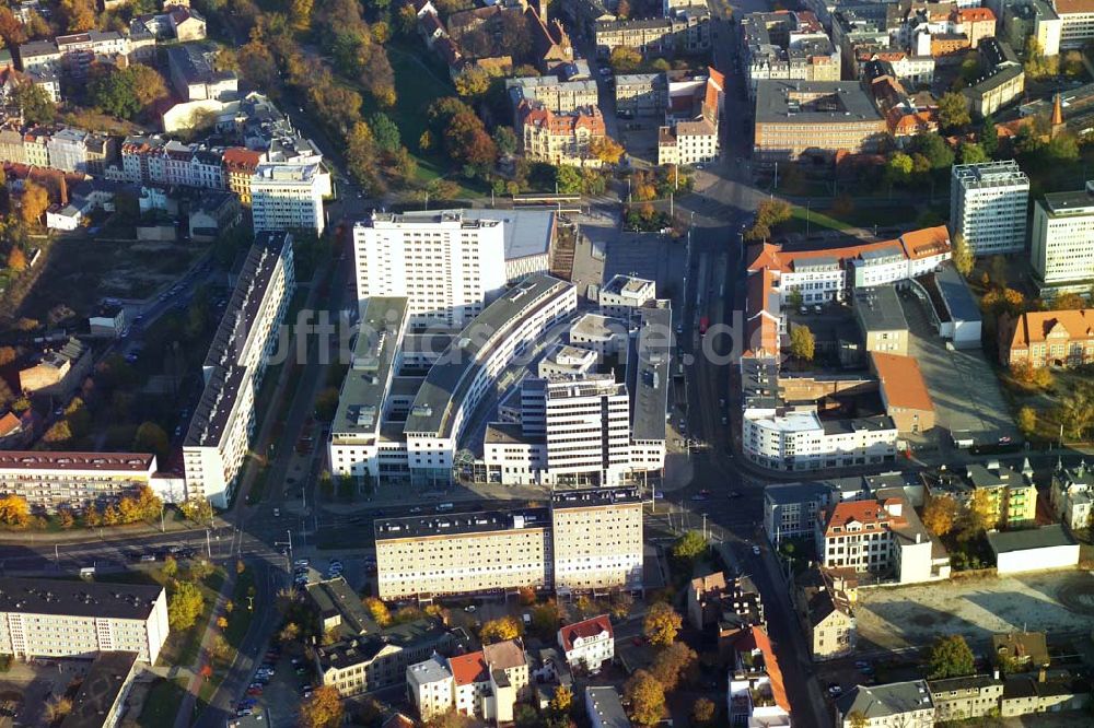 Luftbild Cottbus - Blick auf Shopping-Center und Stadthalle Cottbus