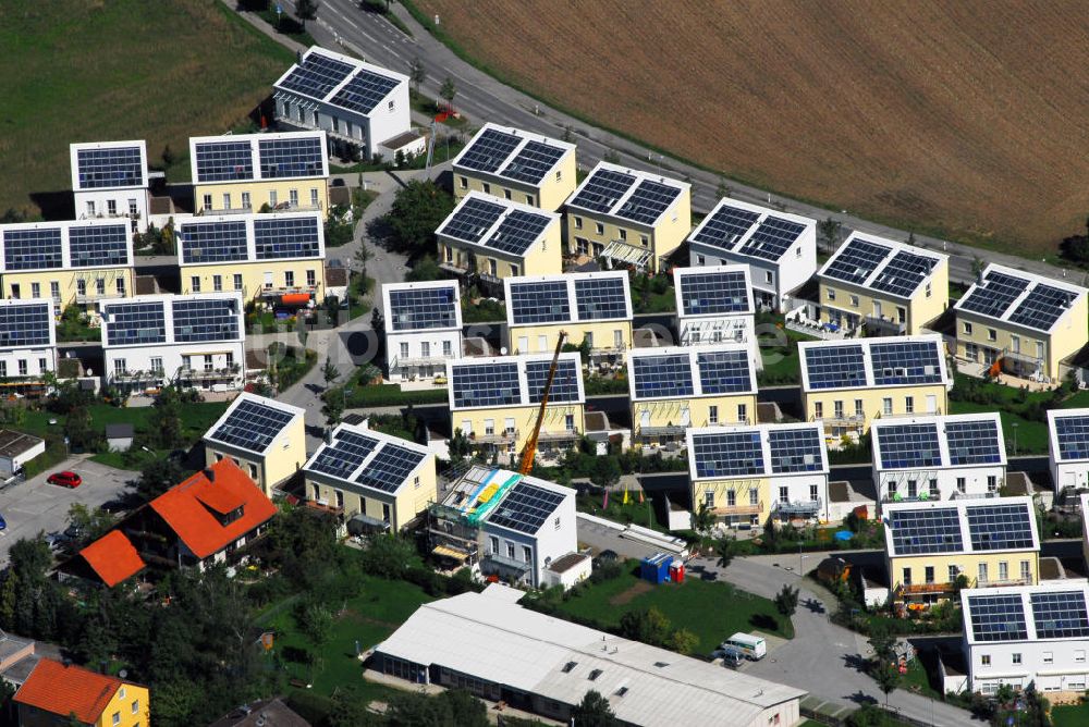 Luftbild Fürstenfeldbruck - Blick auf eine Solar - Wohnanlage in Fürstenfeldbruck