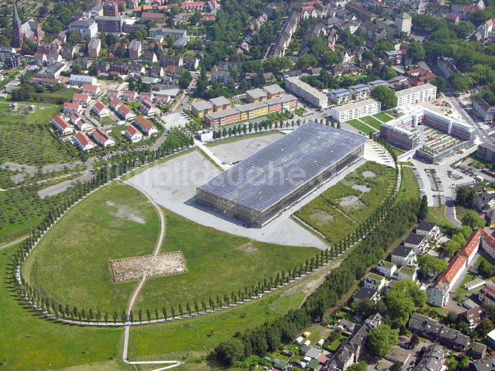 Herne aus der Vogelperspektive: Blick auf das Solarkraftwerk Mont-Cenis in Herne-Sodingen