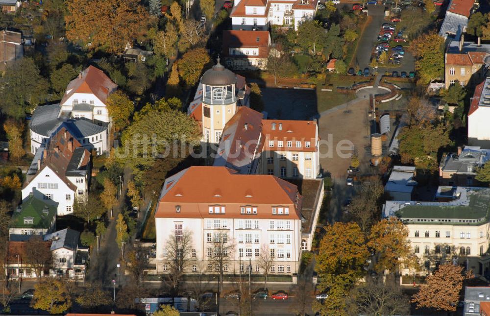 Potsdam von oben - Blick auf das Sozialgericht Potsdam und das Oberstufenzentrum Johanna Just