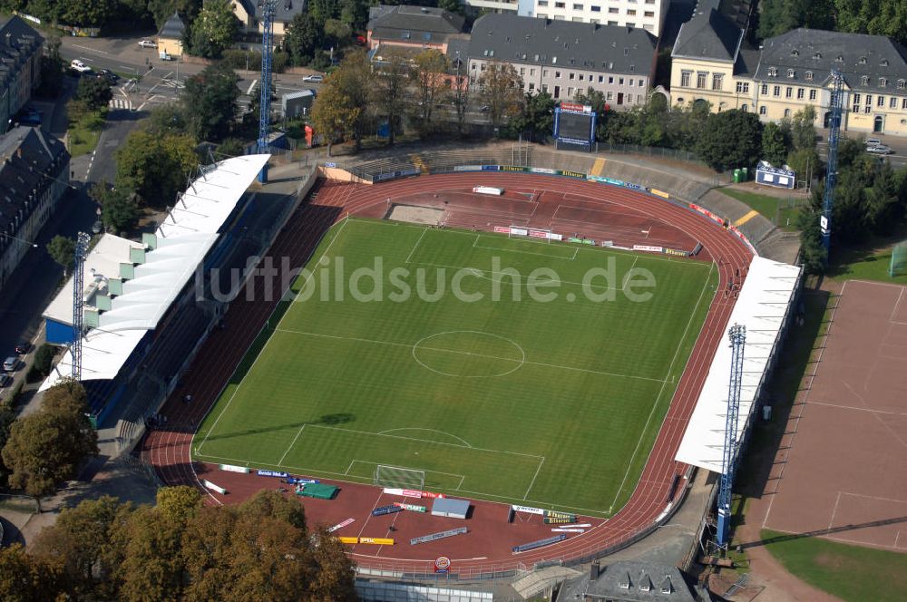 Luftaufnahme Trier - Blick auf die Sportanlage am Moselstadion