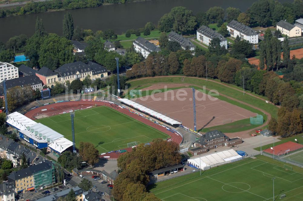 Luftbild Trier - Blick auf die Sportanlage am Moselstadion