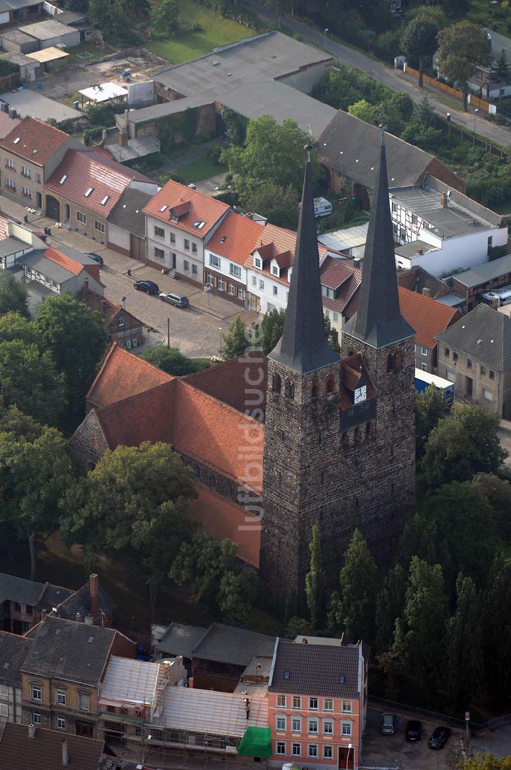 Burg aus der Vogelperspektive: Blick auf die St