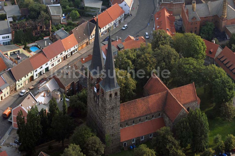 Luftaufnahme Burg - Blick auf die St