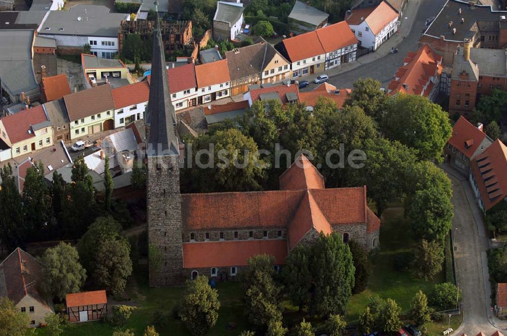 Burg von oben - Blick auf die St