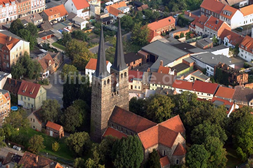 Luftbild Burg - Blick auf die St