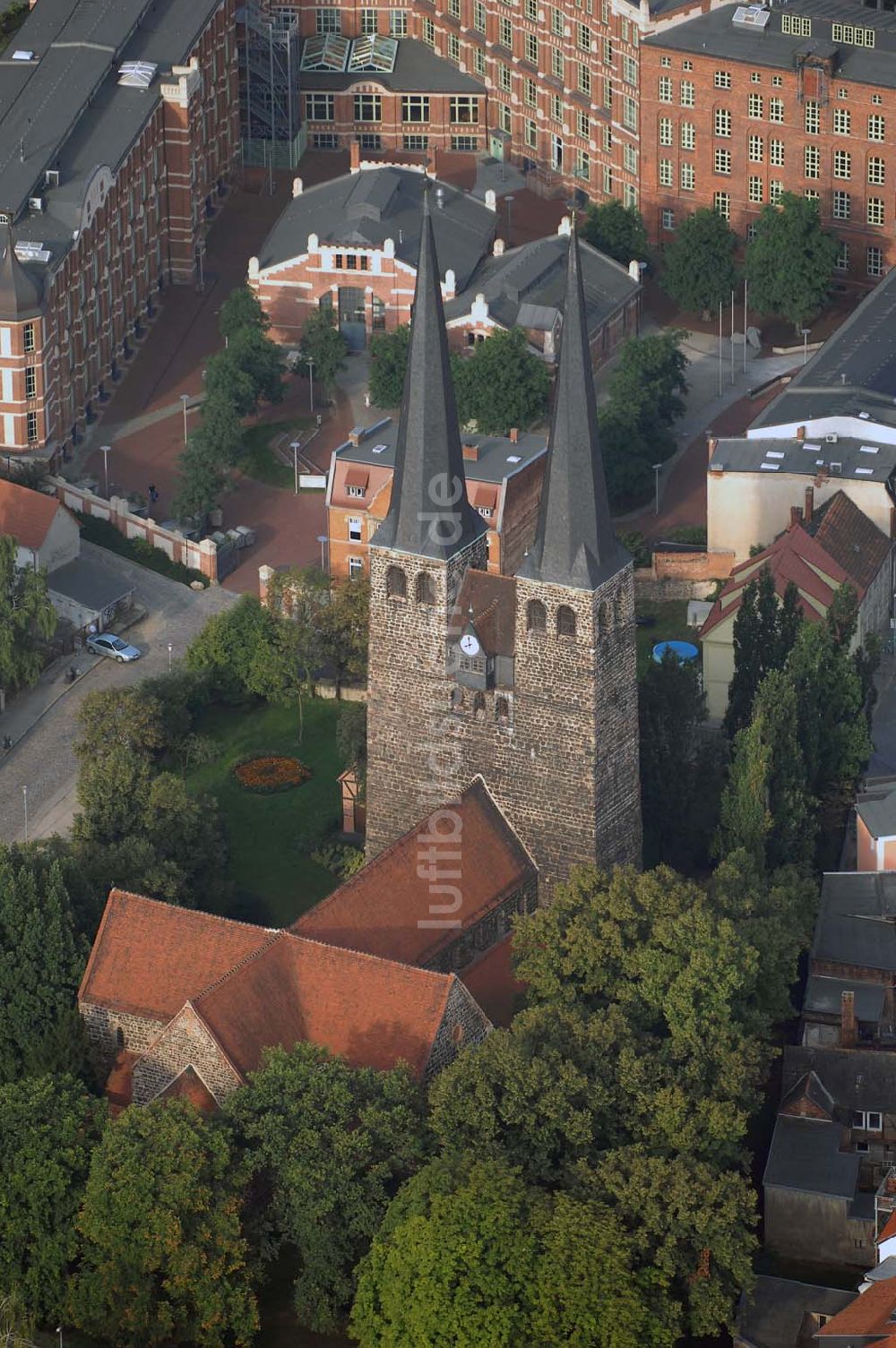 Burg von oben - Blick auf die St