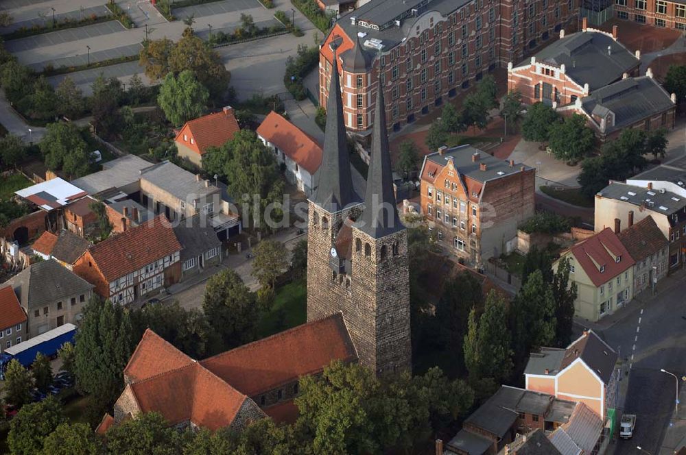 Burg aus der Vogelperspektive: Blick auf die St