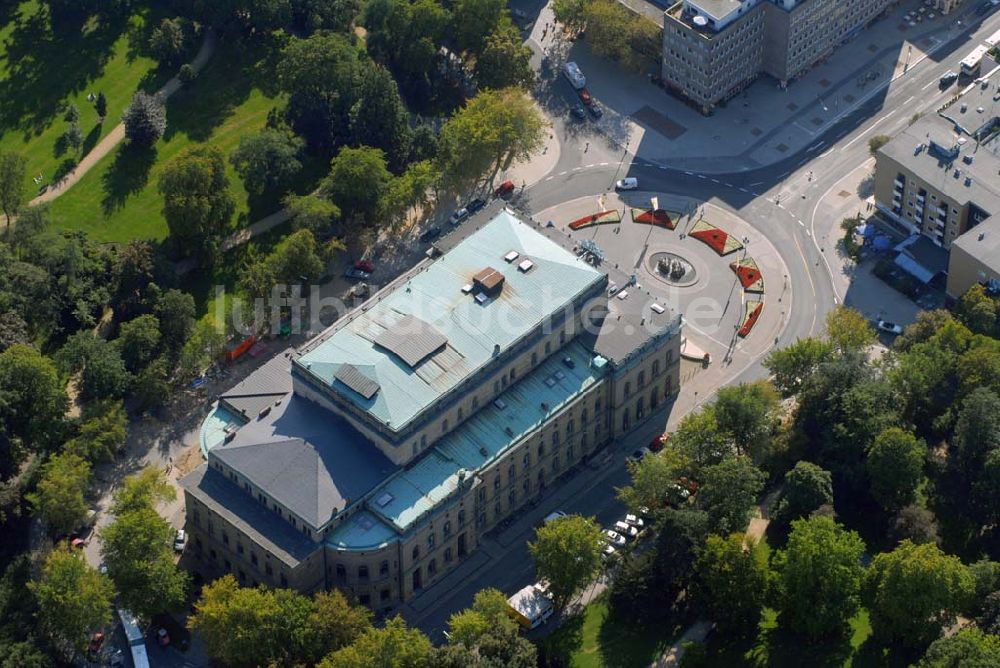 Luftbild Braunschweig - Blick auf das Staatstheater in Braunschweig