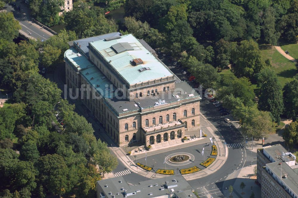 Luftbild Braunschweig - Blick auf das Staatstheater Braunschweig