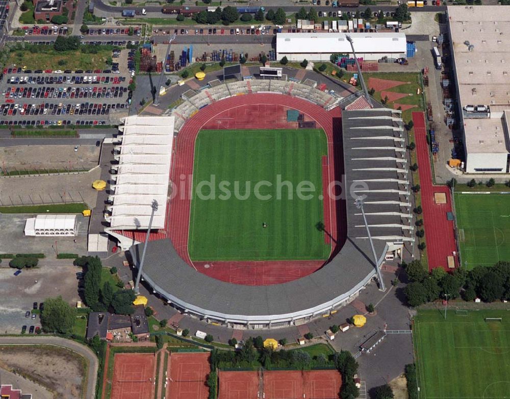 Braunschweig aus der Vogelperspektive: Blick auf das Stadion Braunschweig