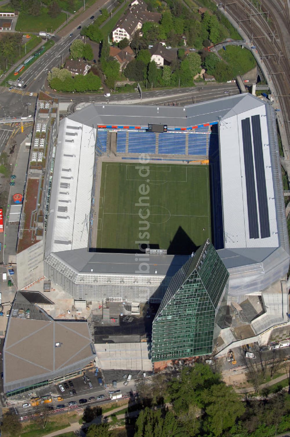 Basel von oben - Blick auf das Stadion St. Jakob-Park in Basel