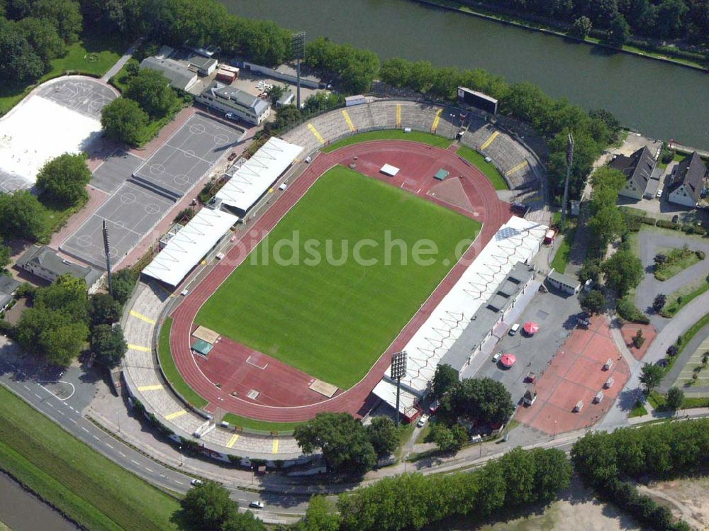 Luftbild Oberhausen (Nordrhein-Westfalen) - Blick auf das Stadion Niederrhein Oberhausen