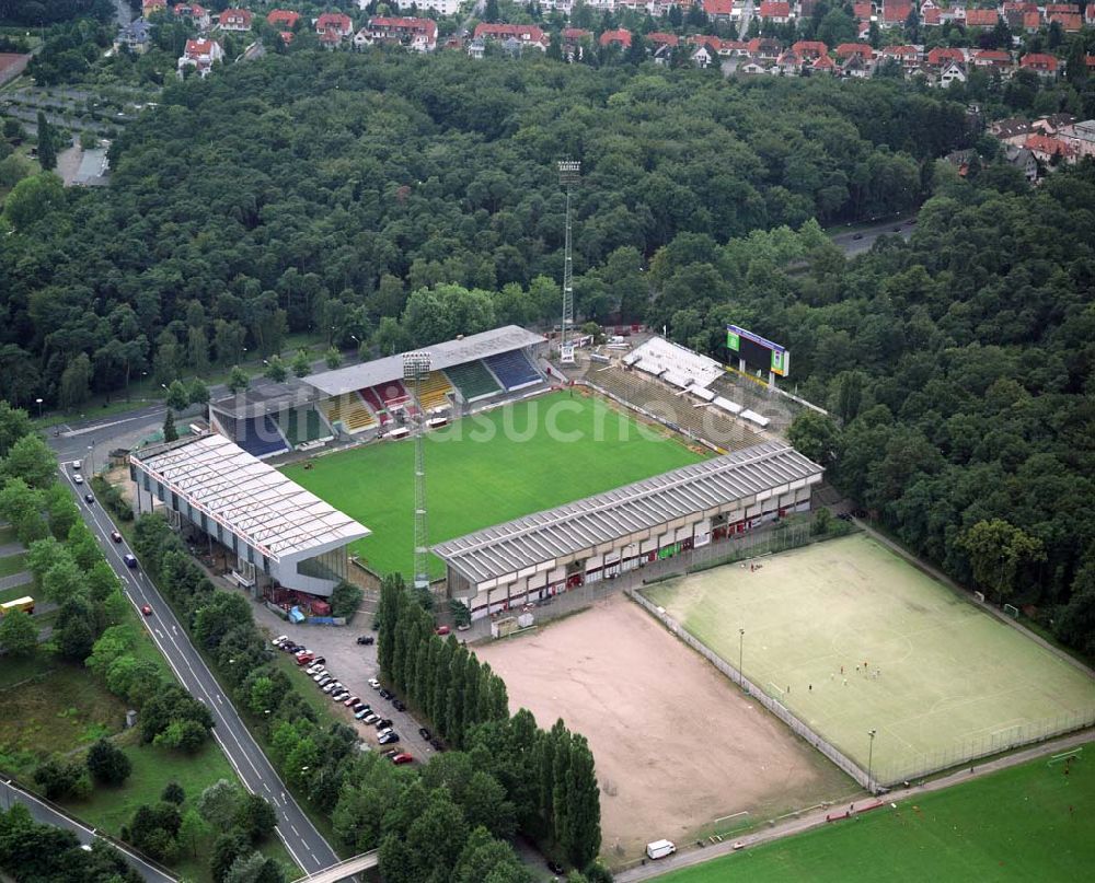 Offenbach aus der Vogelperspektive: Blick auf das Stadion in Offenbach