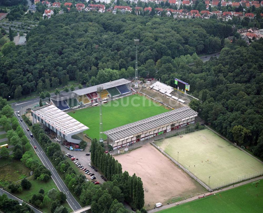 Luftbild Offenbach - Blick auf das Stadion in Offenbach