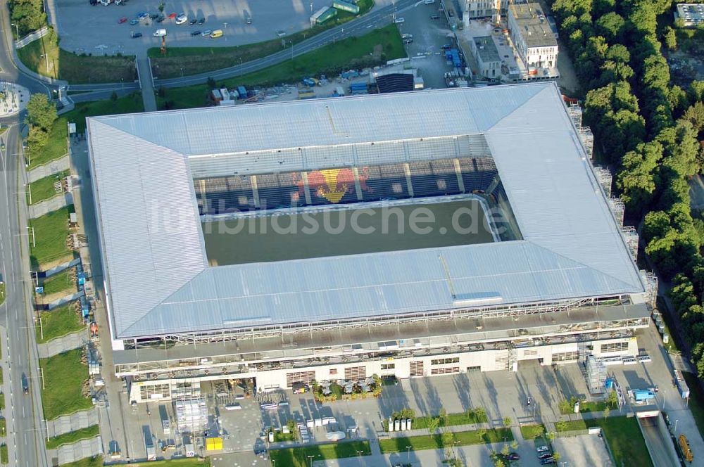 Salzburg aus der Vogelperspektive: Blick auf das EM Stadion Wals-Siezenheim (Red Bull Arena) in Salzburg