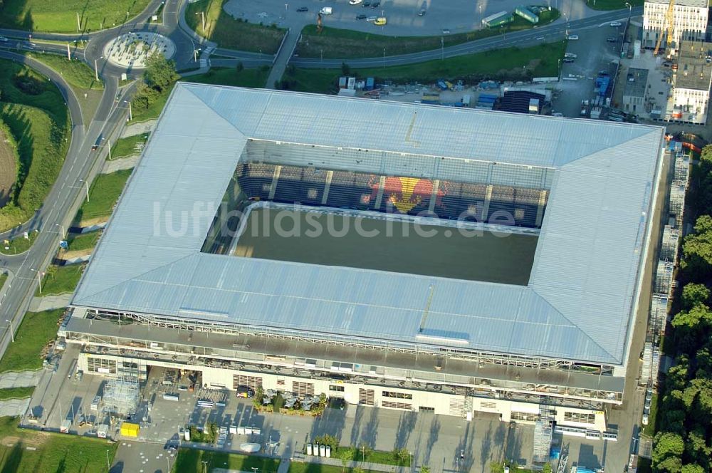 Luftbild Salzburg - Blick auf das EM Stadion Wals-Siezenheim (Red Bull Arena) in Salzburg