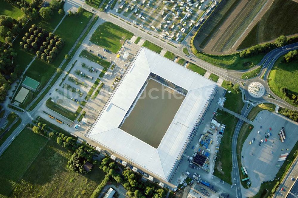 Salzburg aus der Vogelperspektive: Blick auf das EM Stadion Wals-Siezenheim (Red Bull Arena) in Salzburg