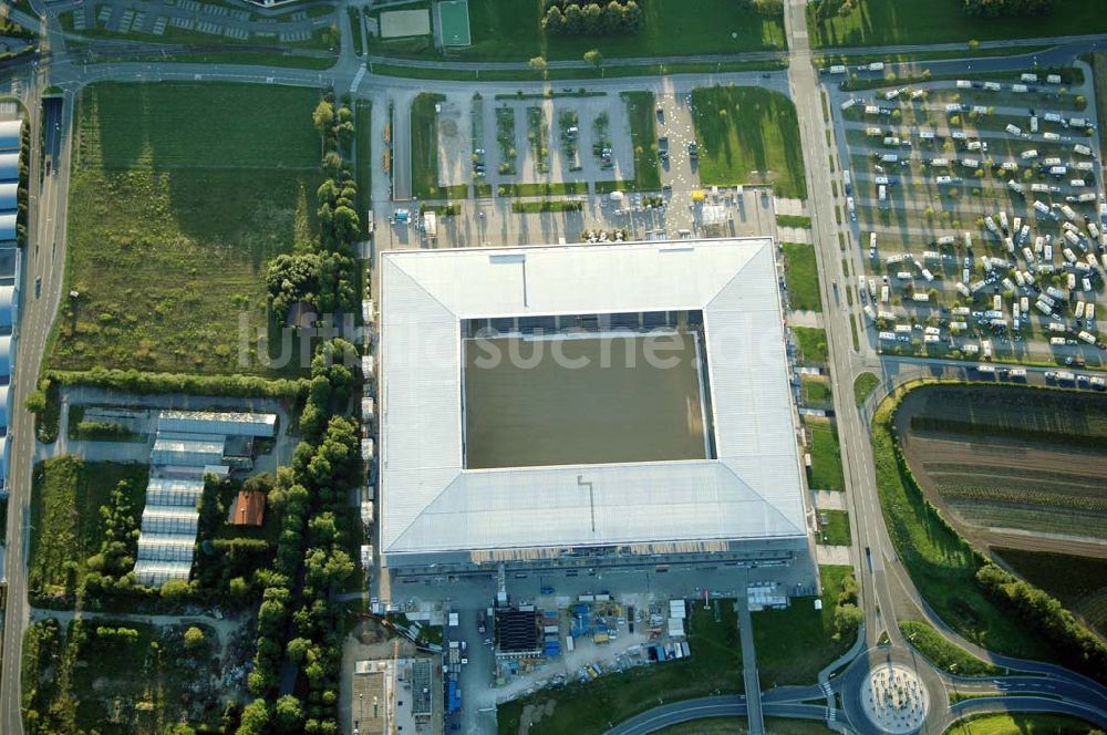 Salzburg aus der Vogelperspektive: Blick auf das EM Stadion Wals-Siezenheim (Red Bull Arena) in Salzburg