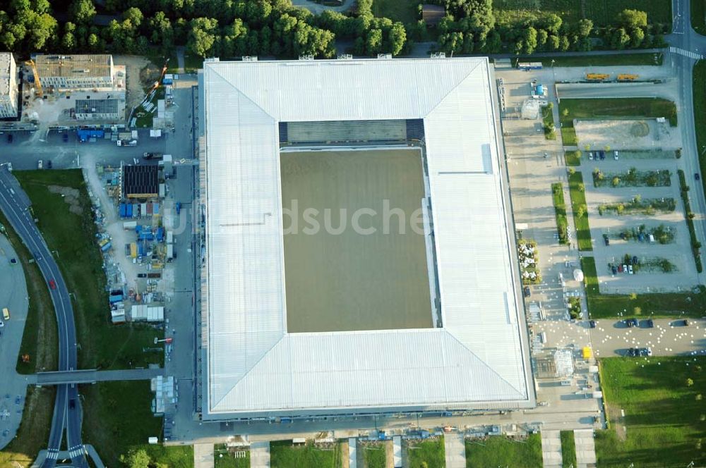 Luftaufnahme Salzburg - Blick auf das EM Stadion Wals-Siezenheim (Red Bull Arena) in Salzburg