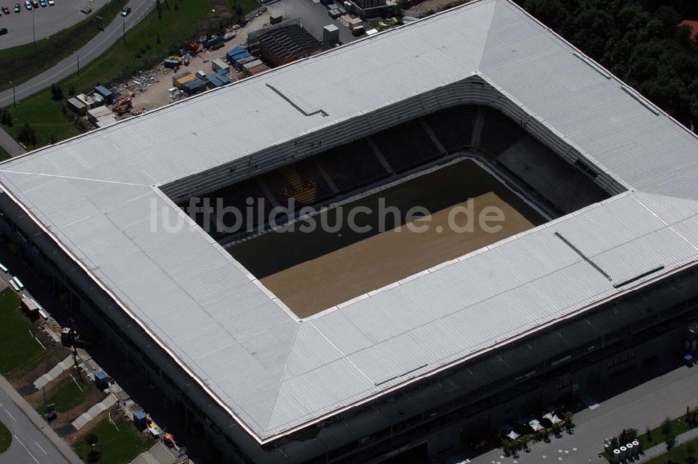 Luftaufnahme Salzburg - Blick auf das EM Stadion Wals-Siezenheim (Red Bull Arena) in Salzburg