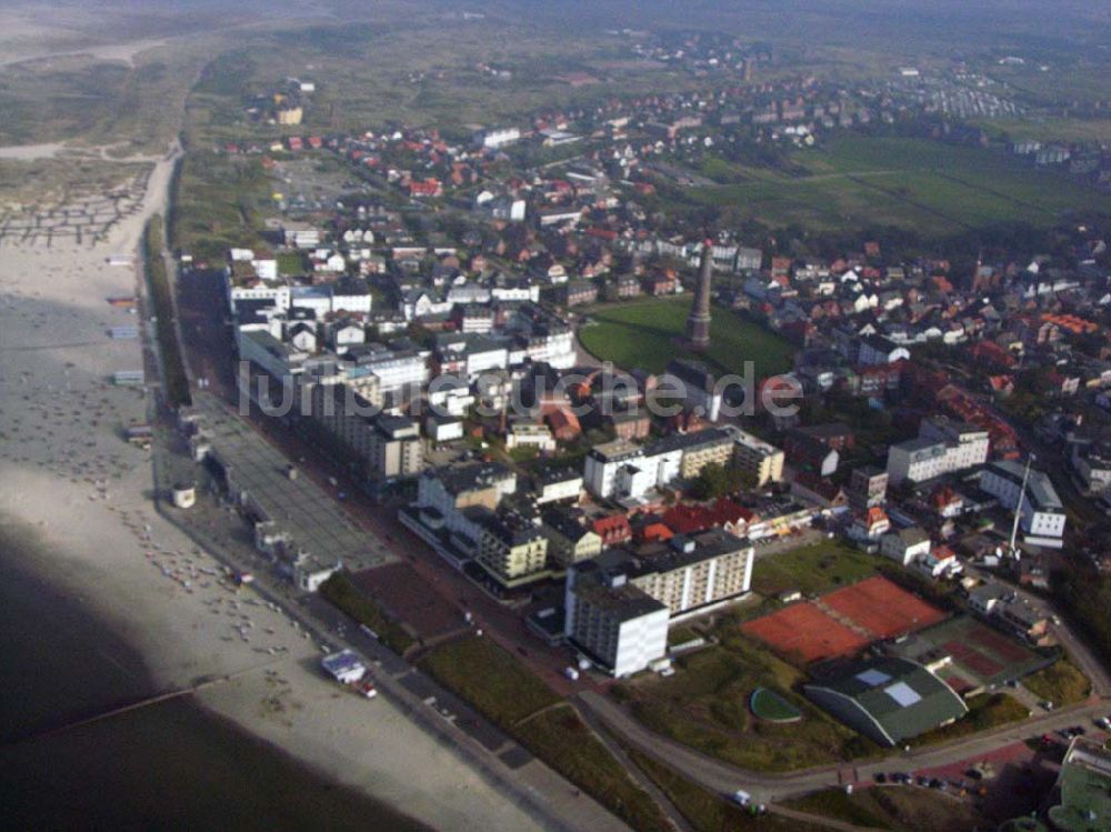 Luftbild Borkum - Blick auf die Stadt Borkum