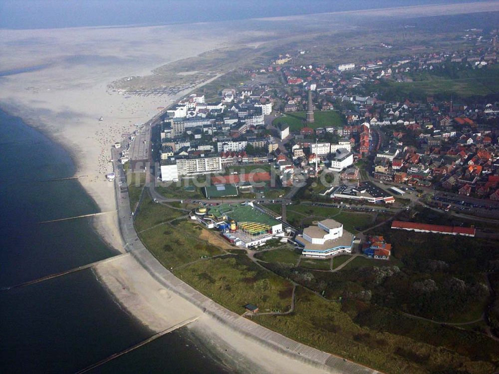 Borkum aus der Vogelperspektive: Blick auf die Stadt Borkum