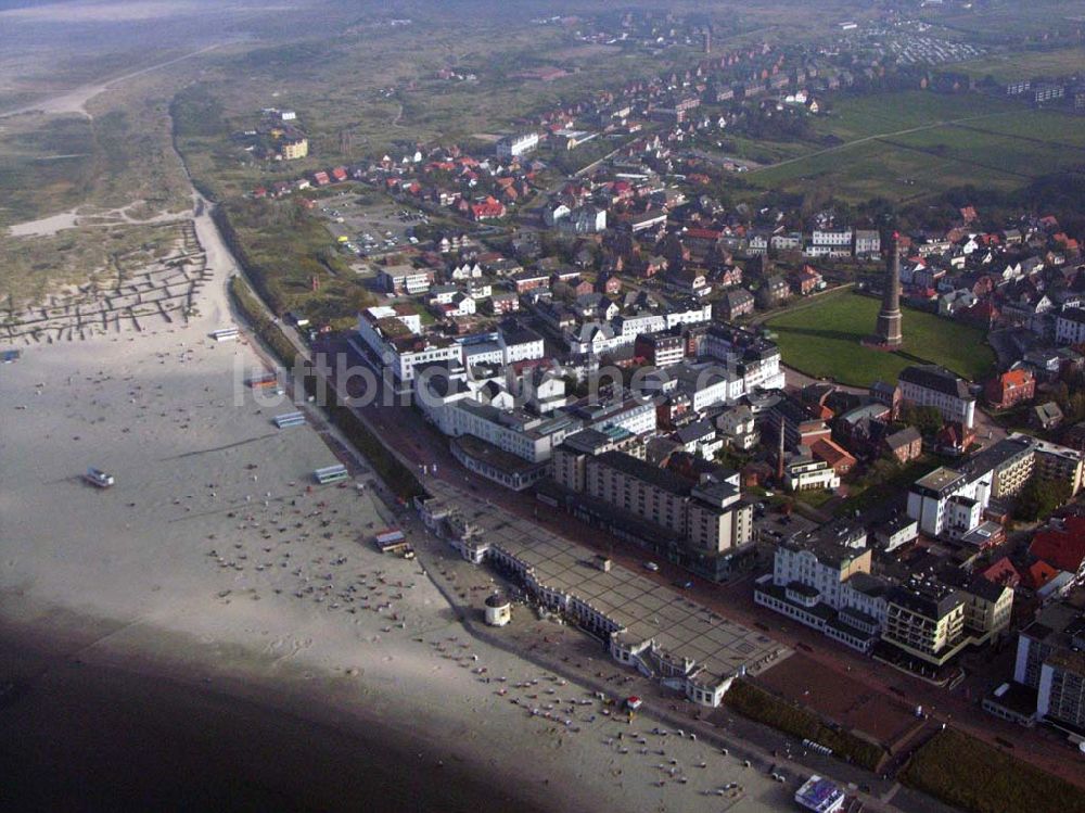 Borkum aus der Vogelperspektive: Blick auf die Stadt Borkum