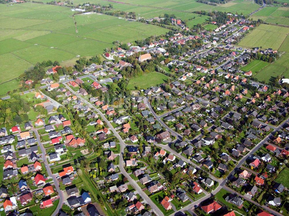 Brake aus der Vogelperspektive: Blick auf die Stadt Brake