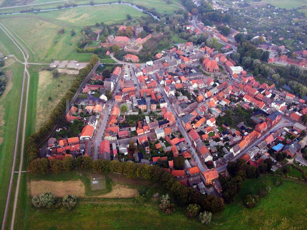 Dömitz von oben - Blick auf die Stadt Dömitz