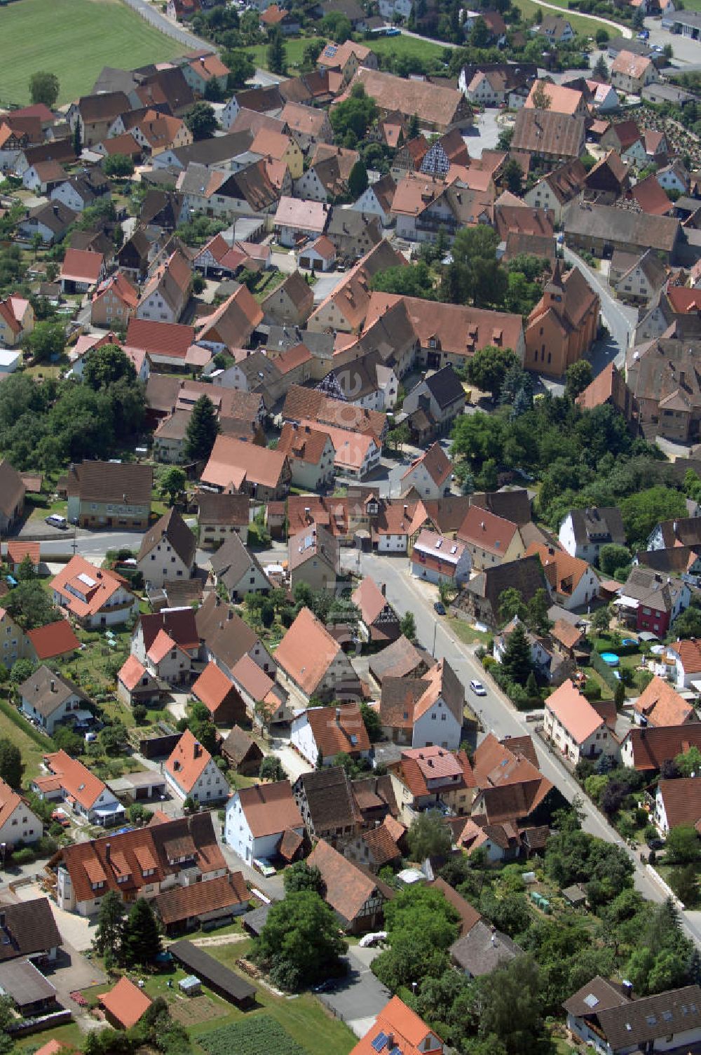 Engelthal aus der Vogelperspektive: Blick auf die Stadt Engelthal