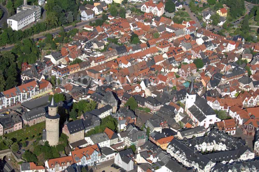 Luftaufnahme Idstein - Blick auf die Stadt Idstein