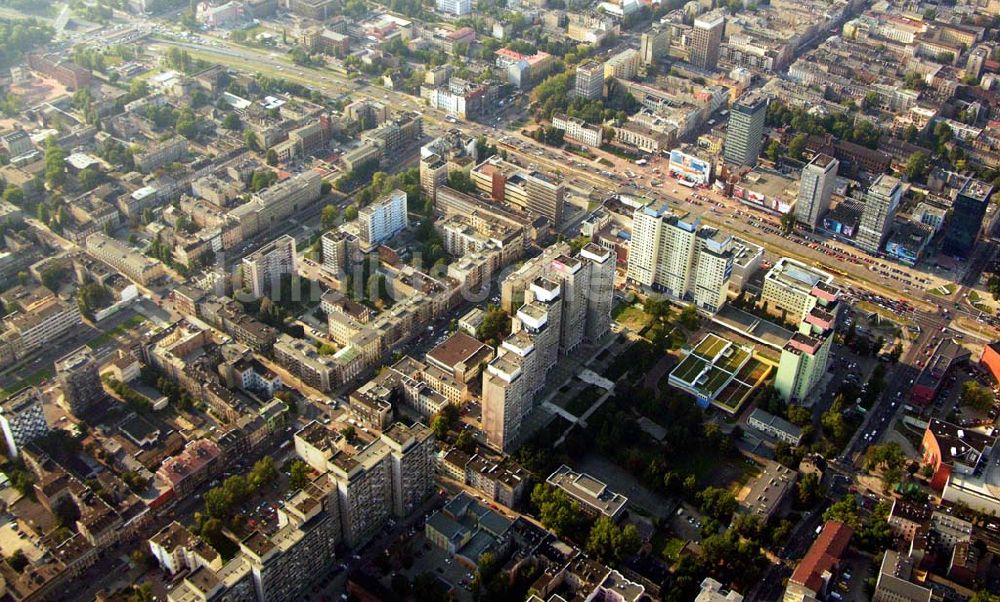 Lodz von oben - Blick auf die Stadt Lodz