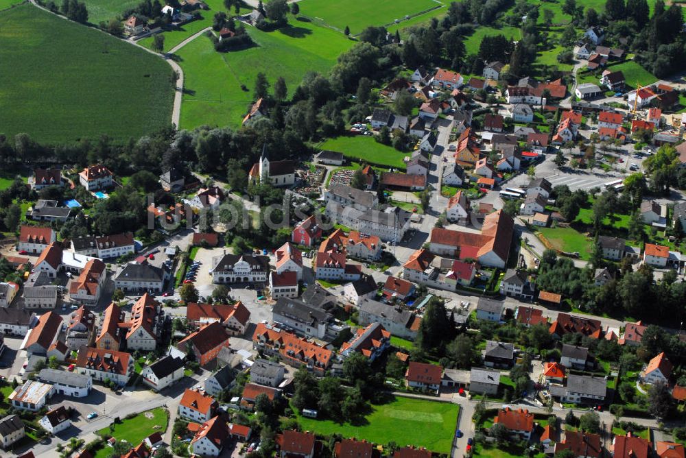 Luftbild Markt Indersdorf - Blick auf die Stadt Markt Indersdorf