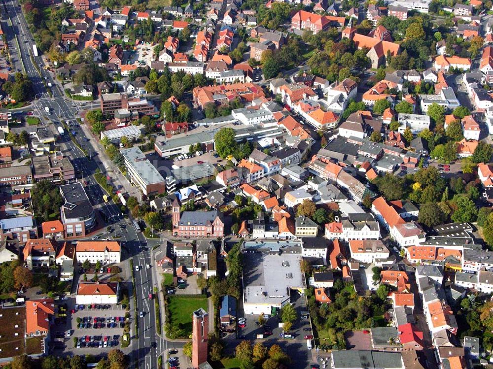 Varel von oben - Blick auf die Stadt Varel