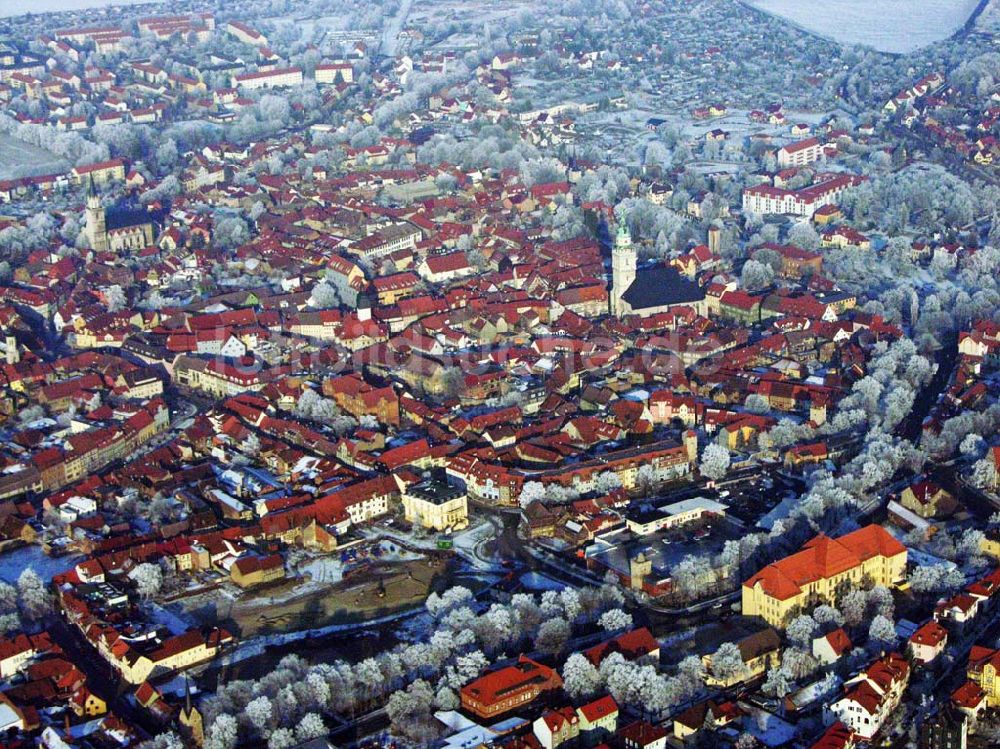 Luftaufnahme Bad Langensalza / Thüringen - Blick auf das Stadtzentrum von Bad Langensalza