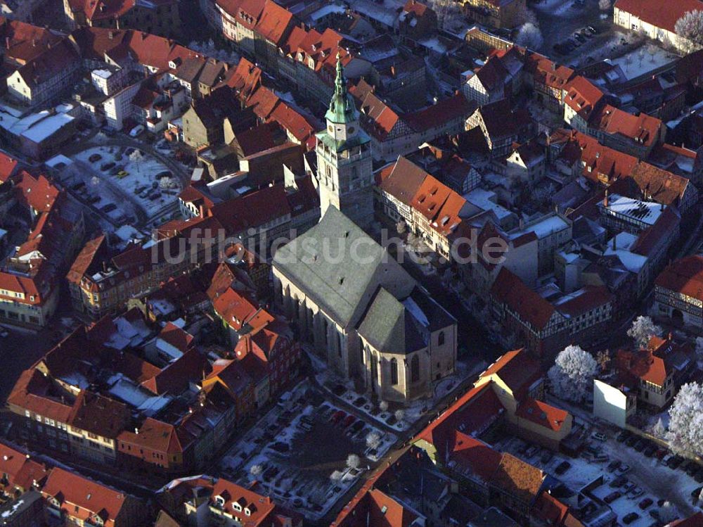 Luftaufnahme Bad Langensalza / Thüringen - Blick auf das Stadtzentrum von Bad Langensalza