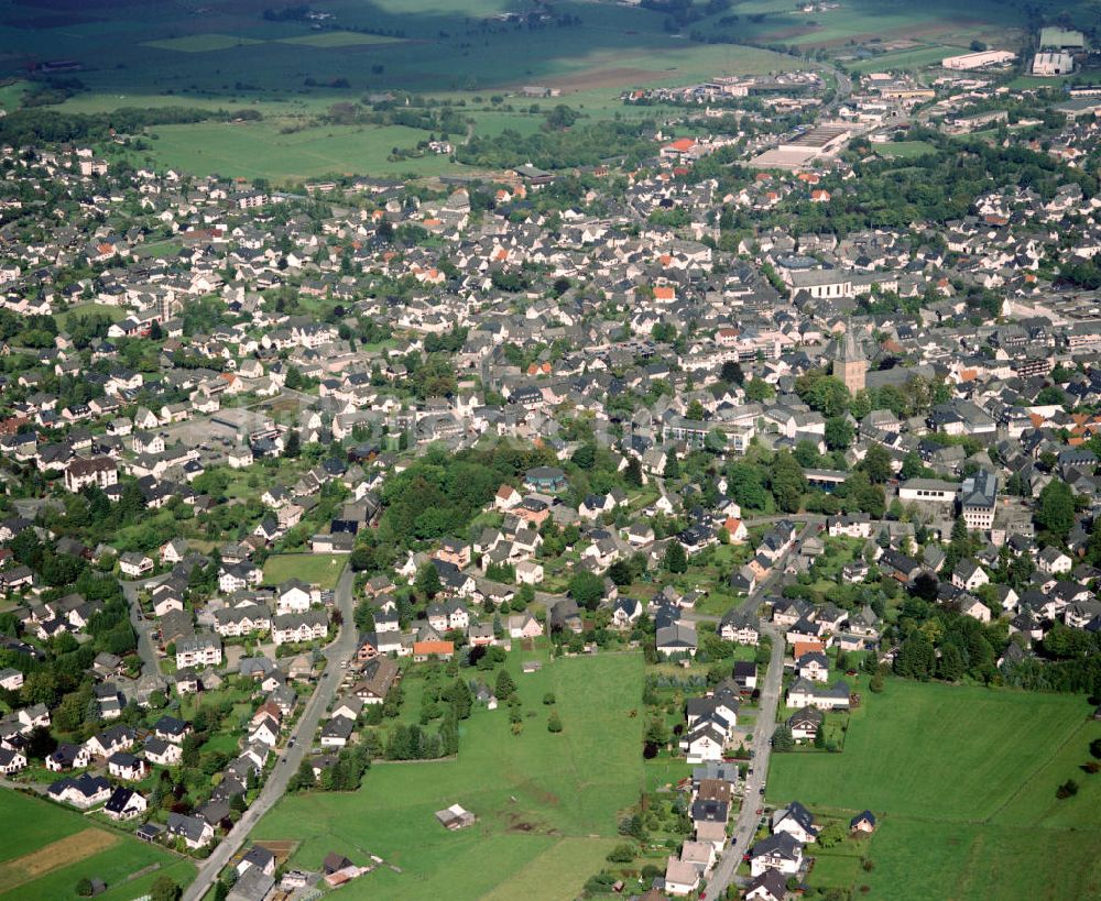 Luftaufnahme BRILON - Blick auf das Stadtzentrum von Brilon