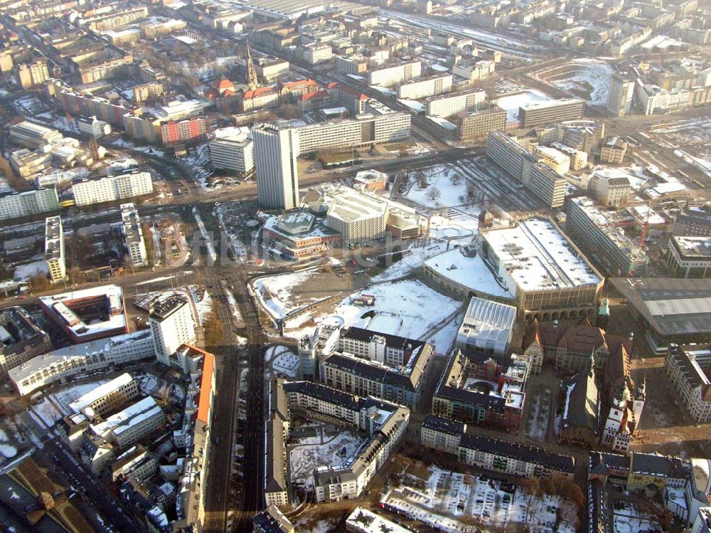 Chemnitz / Sachsen von oben - Blick auf das Stadtzentrum von Chemnitz