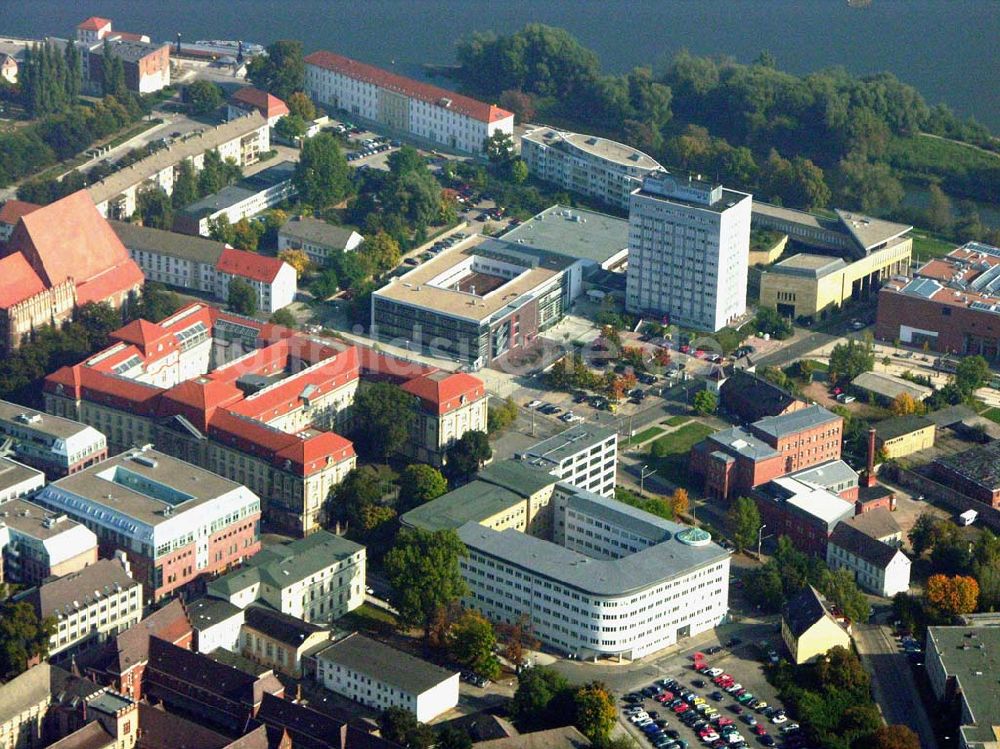 Luftbild Frankfurt / Oder - Blick auf das Stadtzentrum von Frankfurt / Oder